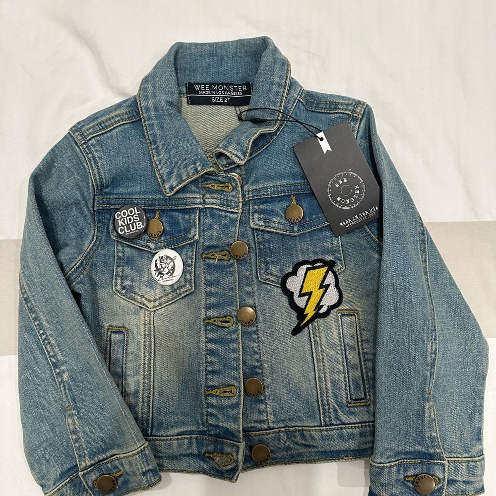 Brand new “Wee Monster” Jean jacket.